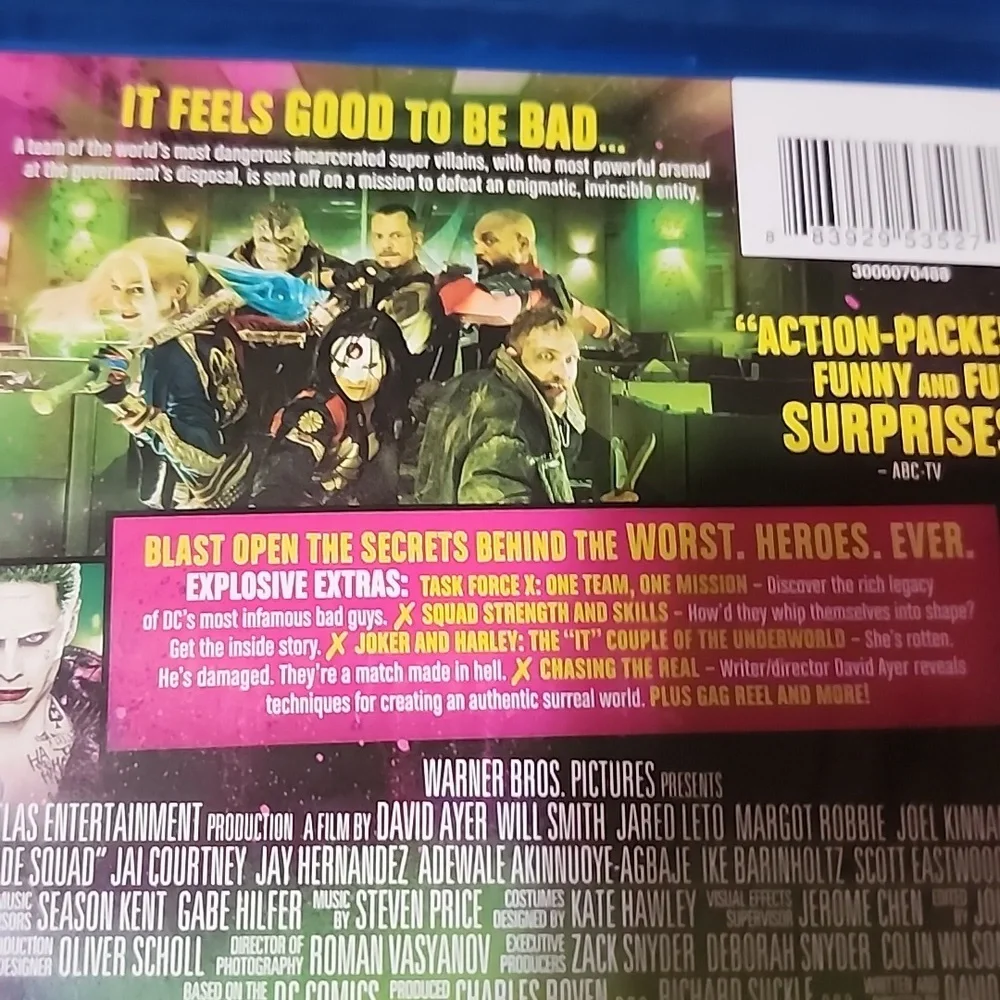 Suicide Squad Extended Cut Blu-ray. PG-13.  3-DVD SET - Picture 11 of 11